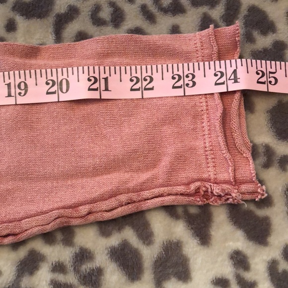 Free People We The Free Pink Low Back Oversized Lightweight Sweatshirt XS - Picture 8 of 10